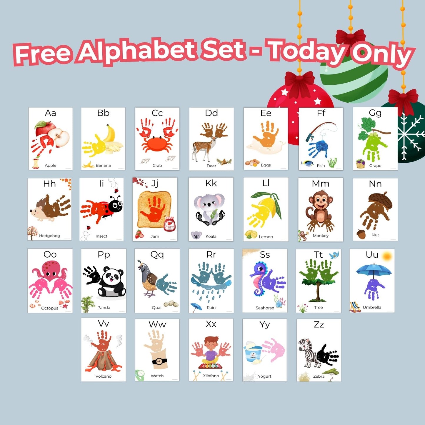 Holidays Handprint Set